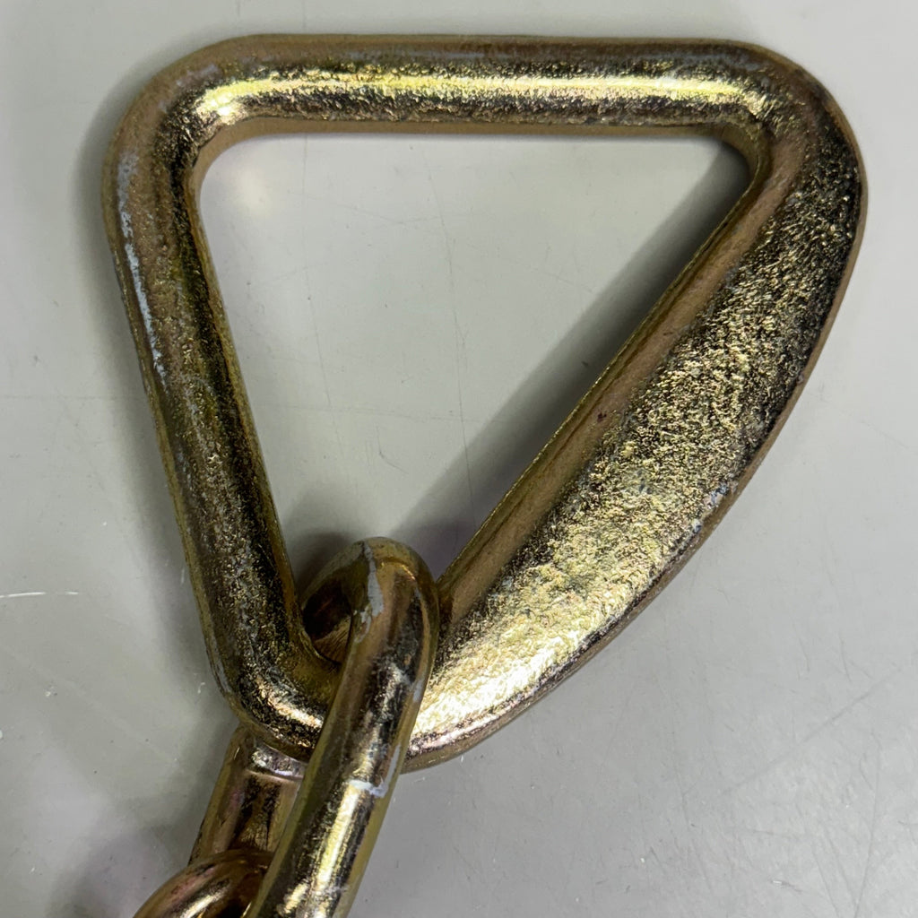 FORGED G70 Transport Chain With Clevis Hooks 3.5" X 2", Golden
