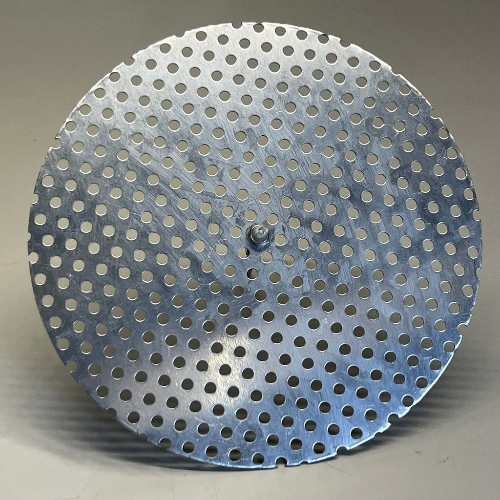 Stainless Steel Metal Perforated Filter Disc (2 Pack) Sz 10” Gray