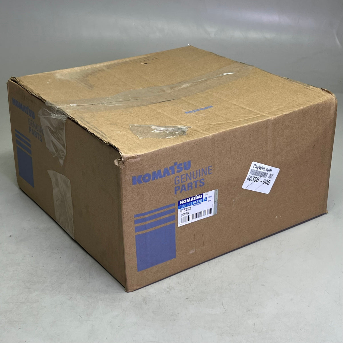 KOMATSU Sun Pinion Cover Sz 12.5" D, Grey BF4453