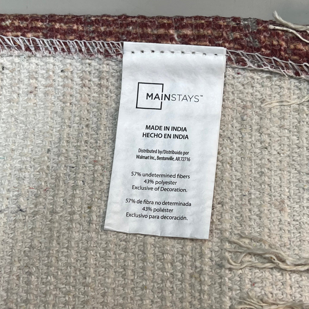 MAINSTAYS (2 PACK) Indoor Polyester Runner Rug 20"x60" Vintage Red MSS2100946517002