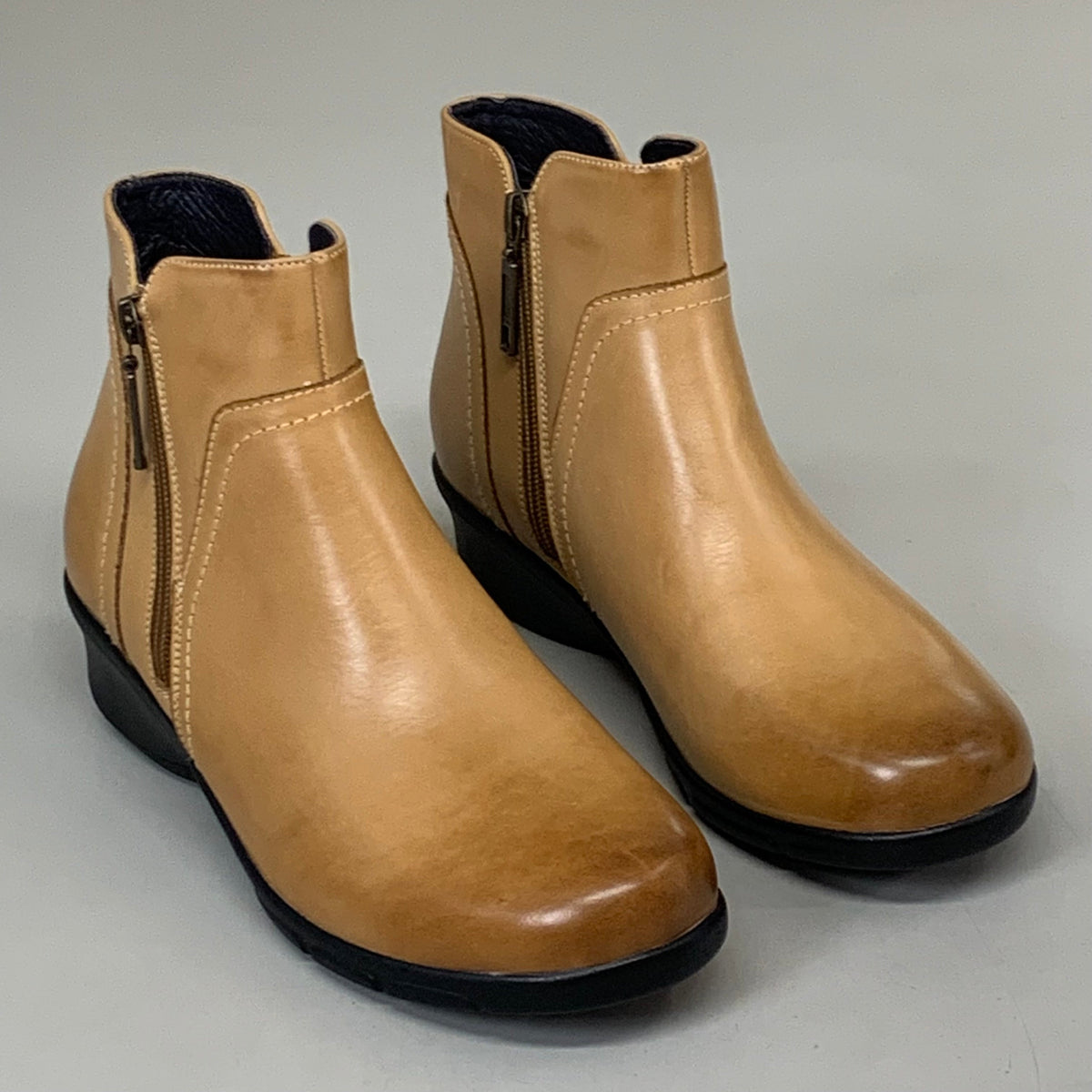 PROPET Waverly Leather Walking Ankle Boot Women's SZ 8.5 Tan WFX085LTANM-08H