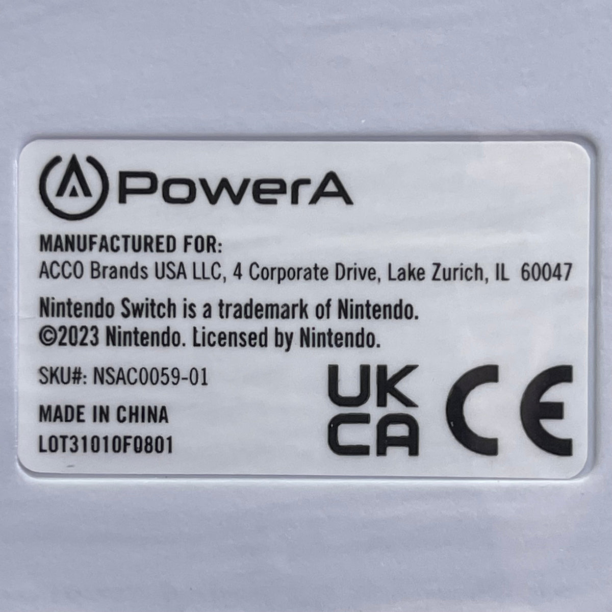 NINTENDO Joy-Con Comfort Grip ONLY Legend Of Zelda Authentic White NSAC0059-01