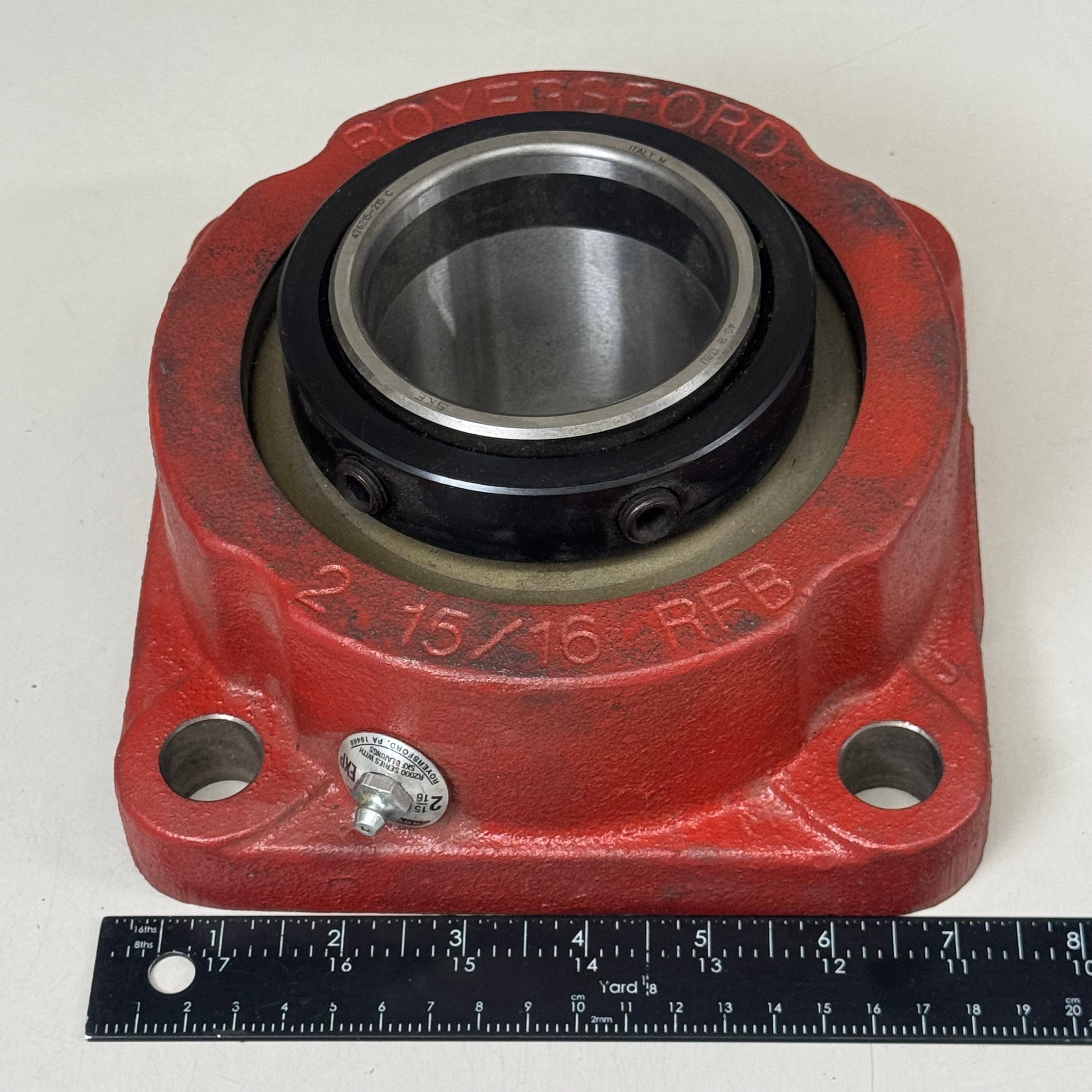 ROYERSFORD Spherical 4-Bolt Flange Bearing Expansion 2-15/16" Red 40-05-E215