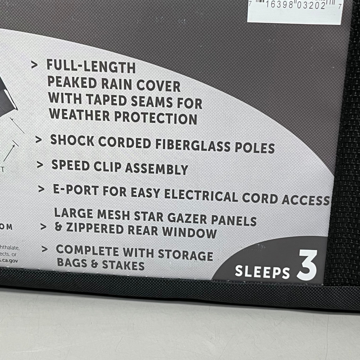 WORLD FAMOUS SPORTS Front Range Square Dome Tent 3 Person 7'x7'x54' Blue 741