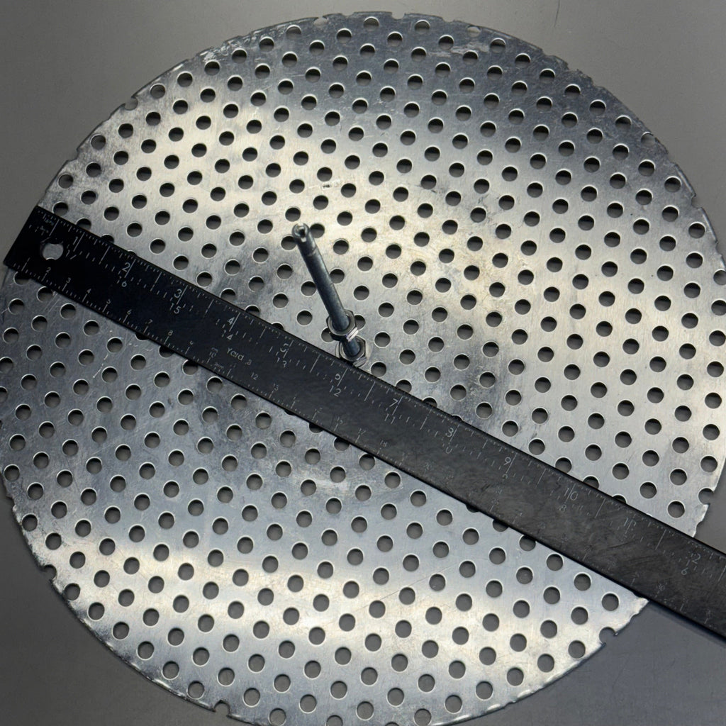 Metal Perforated Filter Disc (2 Pack) Sz 12” Gray