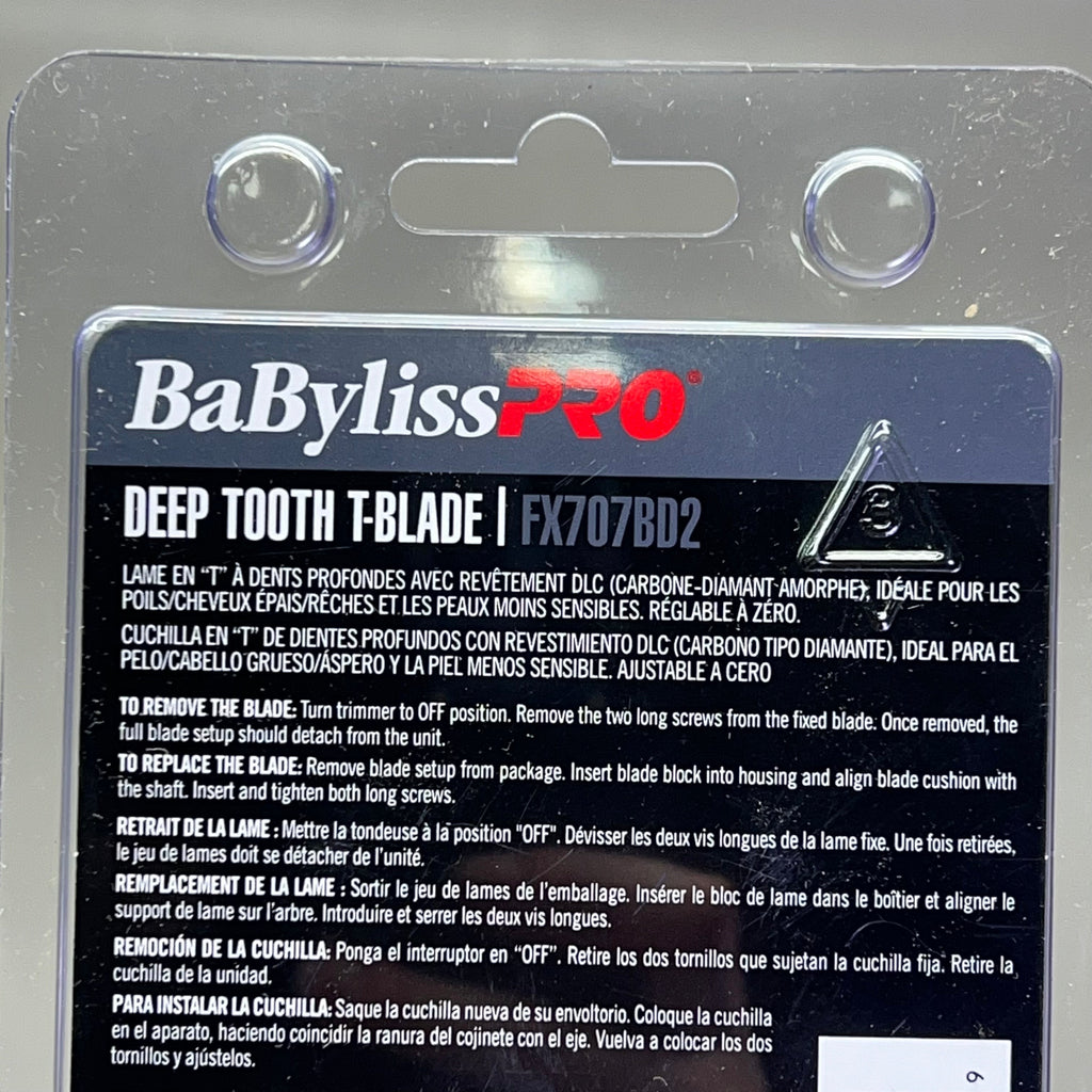 BABYLISS PRO Diamond Like Coating Deep Tooth T-Blade Replacement 2mm FX707BD2