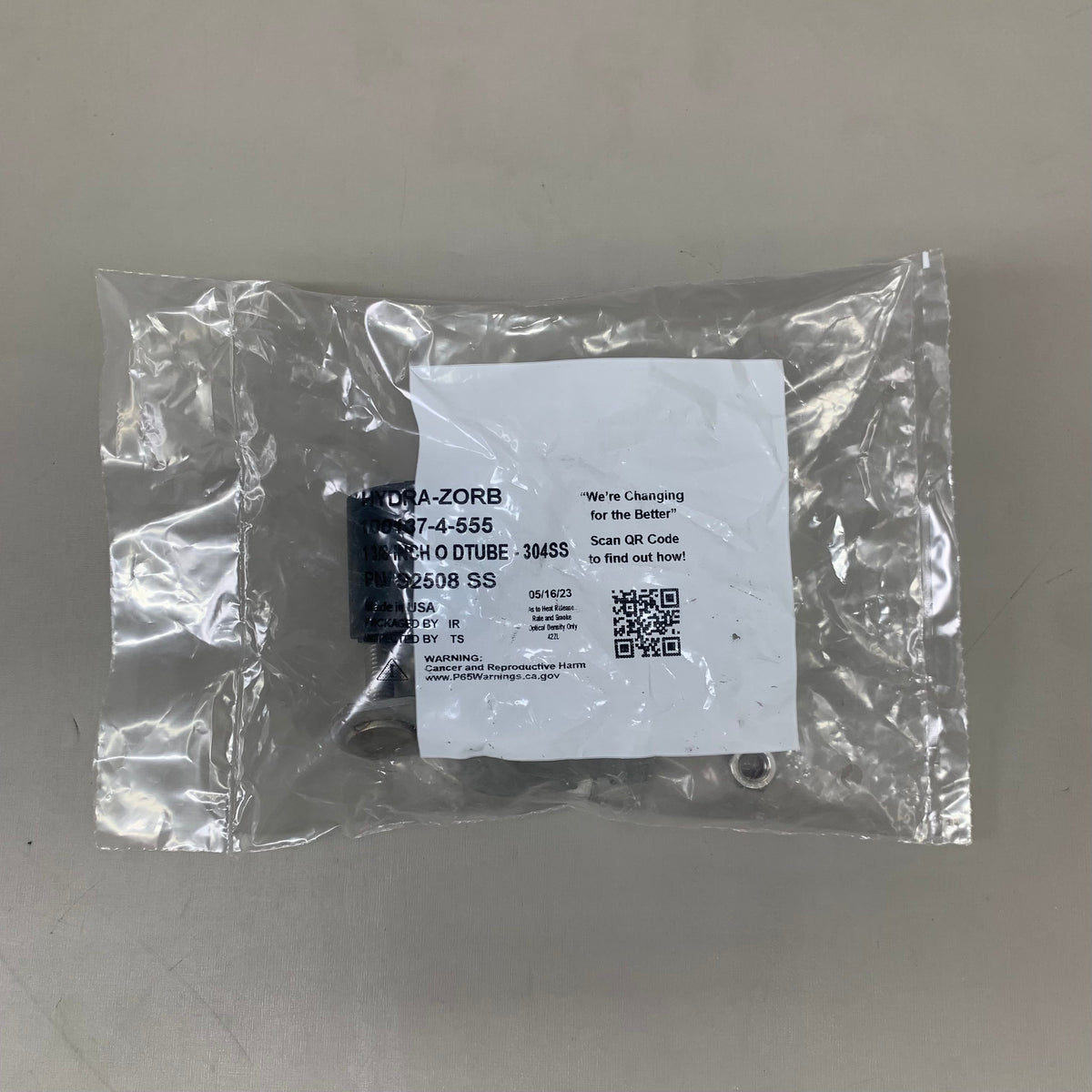 PHD MANUFACTURING Cushion Strut Clamp 1-3/8" OD Tube 304SS Material 100037-4-555