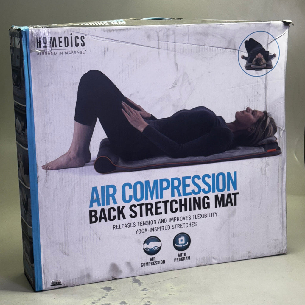HOMEDICS Air Compression Back Stretching Mat 41"L x 20"W Grey BM-AC105 (New Other, Distressed Box)