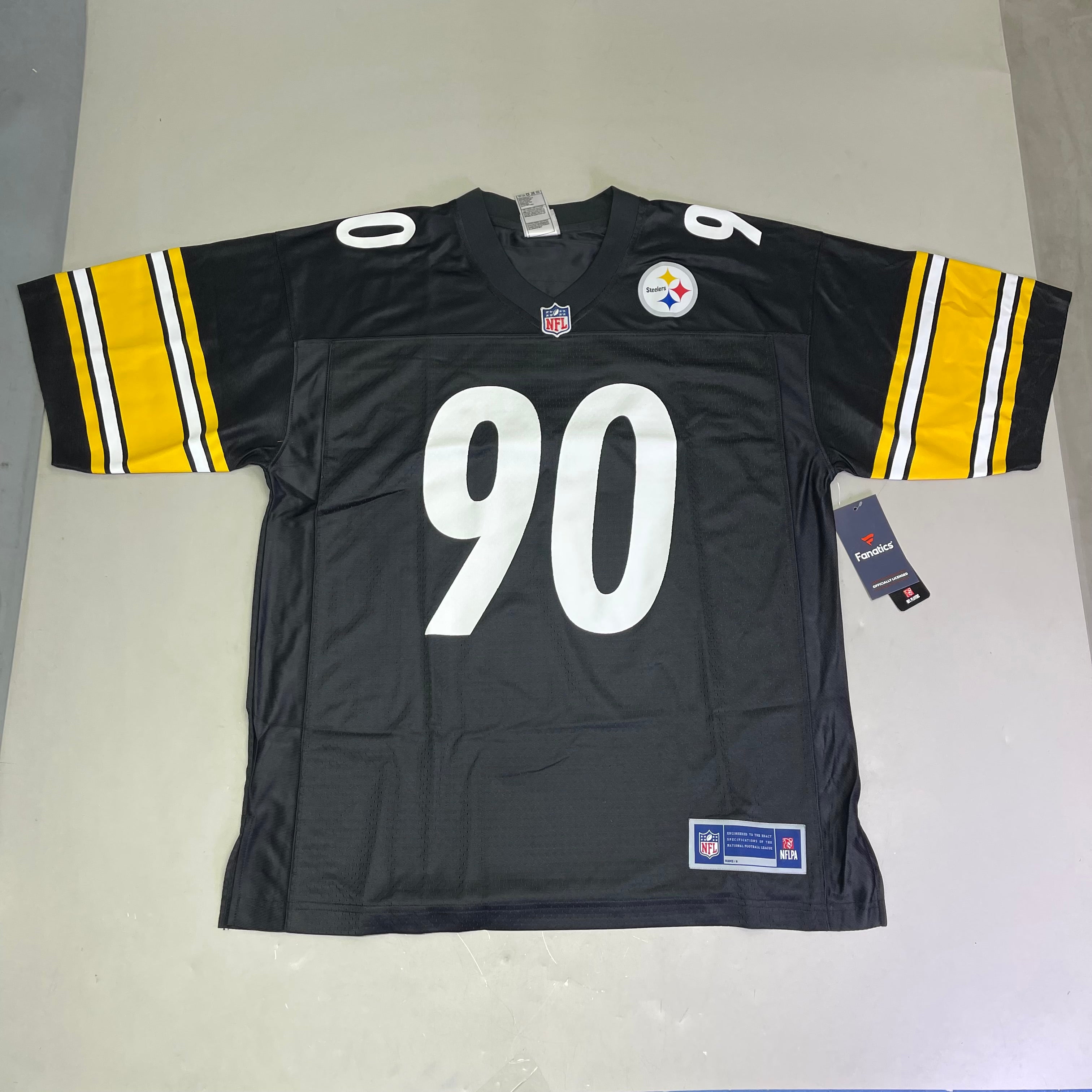 FANATICS Pittsburgh Steelers #90 T.J. Watt Home Jersey 3XL 427M-PSPL-7LF-4UA