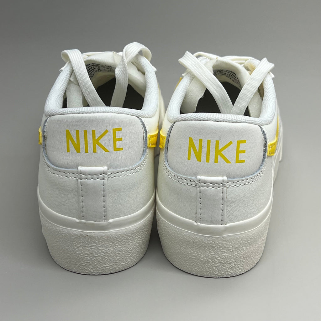 NIKE Shoes Blazer Low Cut Platform Sneaker Sz Women's 10.5 Men's 9 Yellow/Grey/White