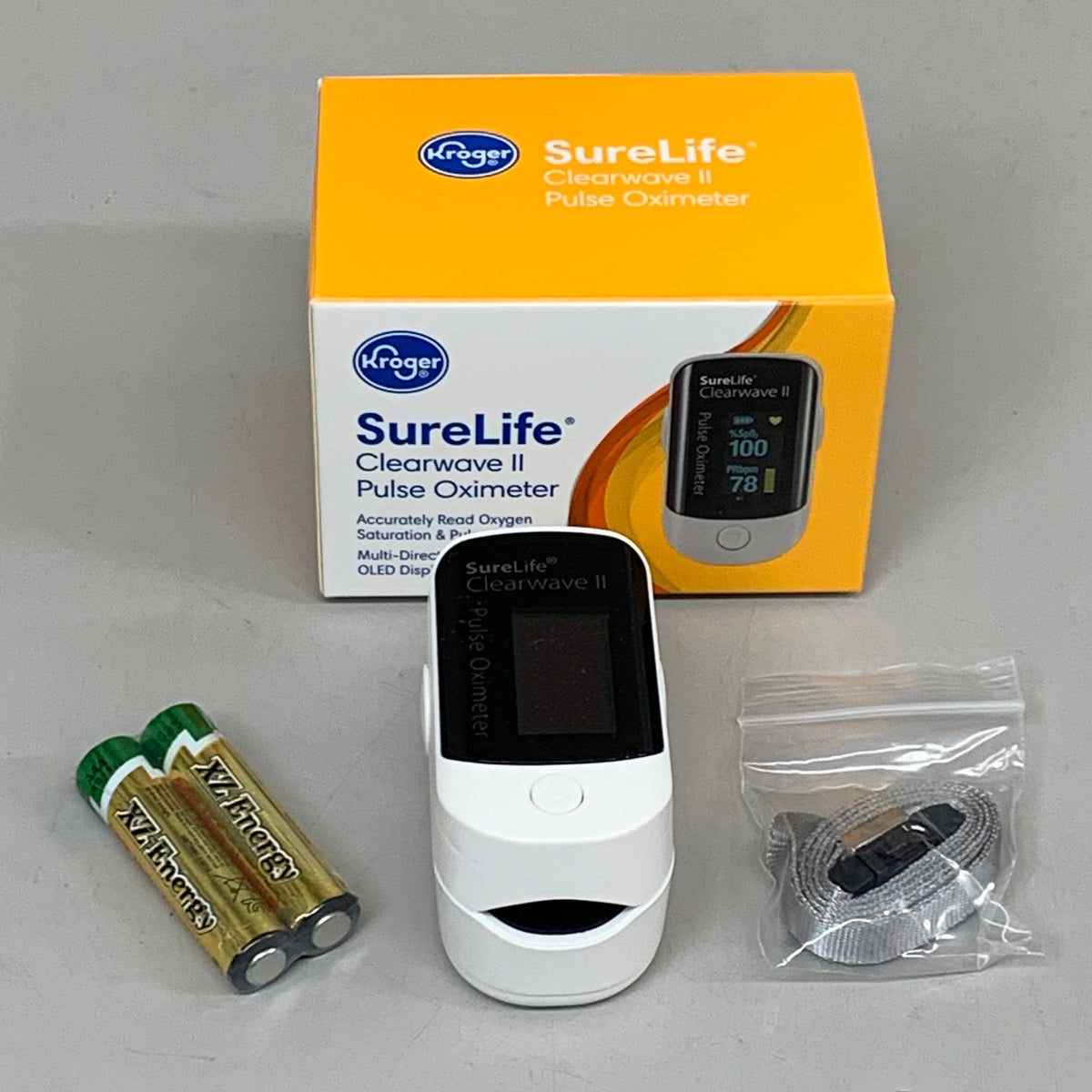KROGER SureLife Clearwave 2 Pulse Oximeter Soft Pad Finger Insert BB 12/25