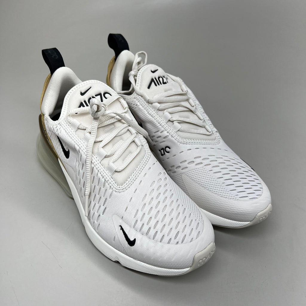 NIKE W Air Max 270 Mesh Shoes Women's Sz 8 White Gold DZ77736 001 New Other