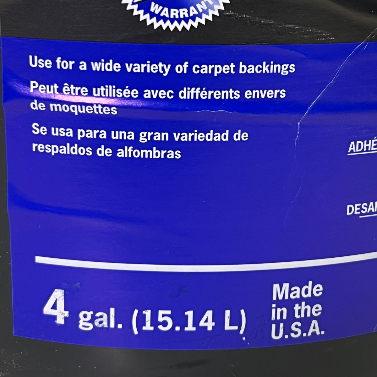 HENRY FastPro Fast Grab Pro-Grade Carpet Adhesive 4 gal. Black Container 351
