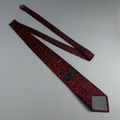 ALEXANDER JULIAN COLOURS Swirl Pattern Polyester Tie 60" Red/Black (Pre-Owned)