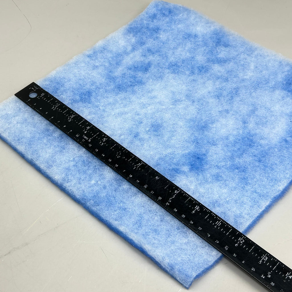 PROSOURCE (40 Pads Per Box) Polyester Air Filter Media Pads 12x12x1 Blue 15065576