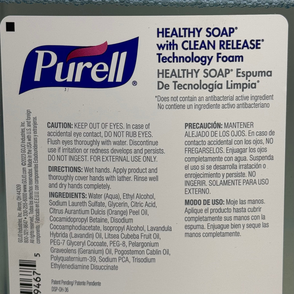 PURELL Foam Handwash Soap (2 Pack) 40.5 fl oz 8371-02 Light Blue BB 02/27