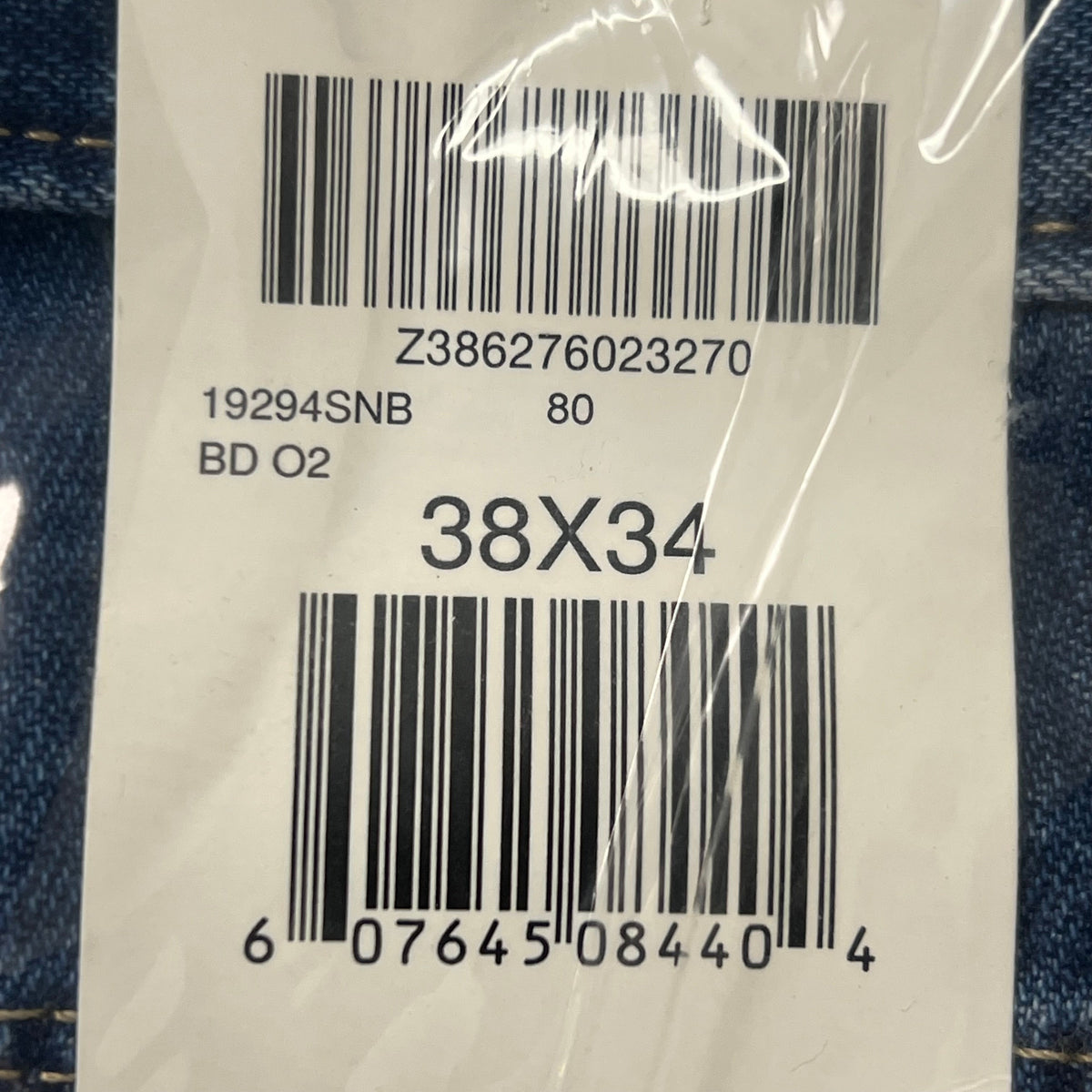 DICKIES Relaxed Fit Carpenter Jean Mns Sz 38X34 Stonewashed Indigo Blue 19294SNB