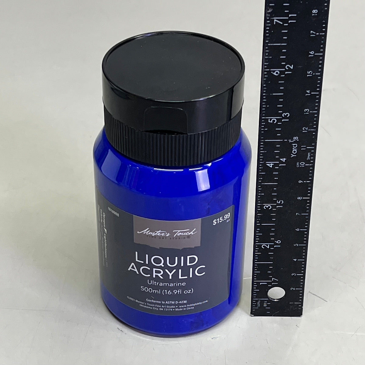 MASTERS TOUCH (2 PACK) Liquid Acrylic Artist Paint 16.9fl oz Ultramarine 1818988