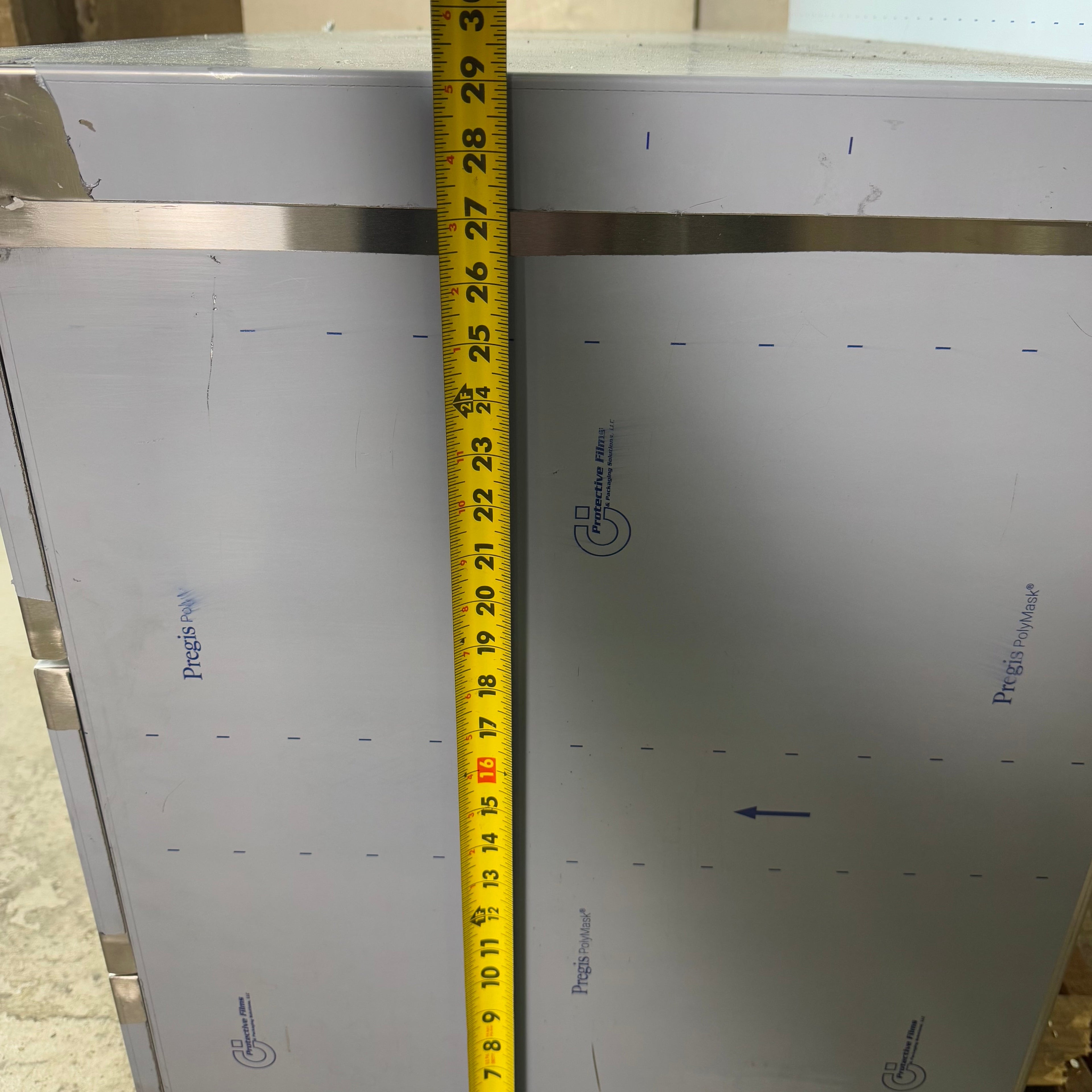 AERO Steel Cabinet Sz 48” L x2 4” W x 29” H 3TSB0HD 2448TD Minor Damage