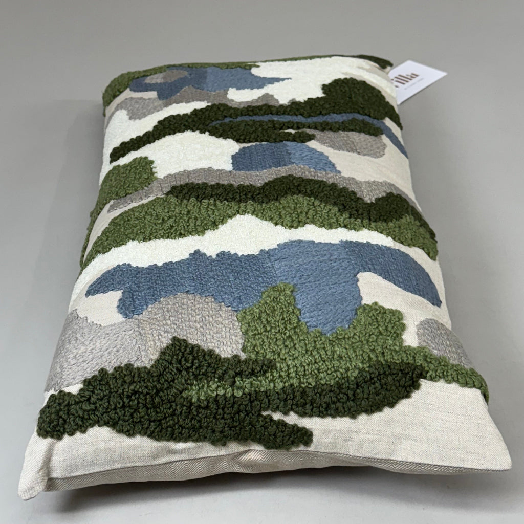 VILLA 14"x26" RN Caney Decorative Throw Pillow Green/Blue Multi