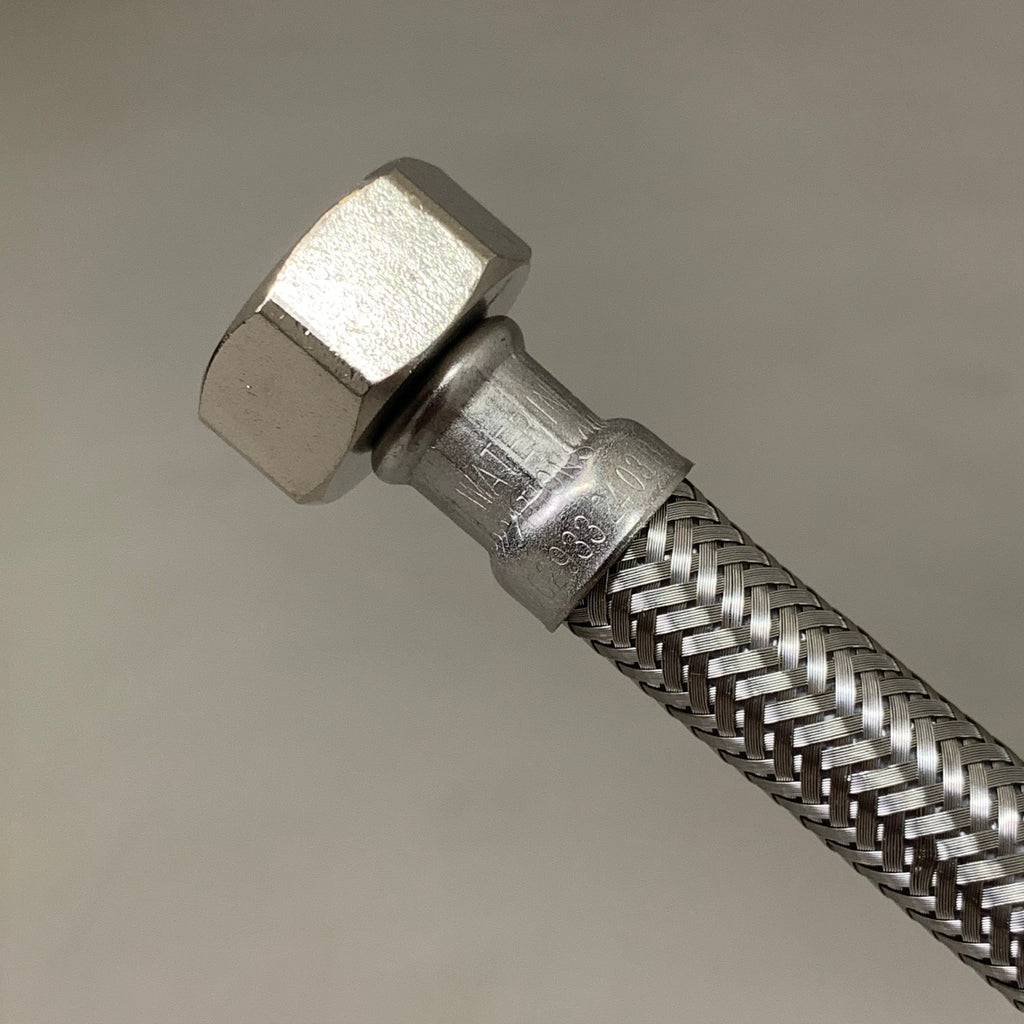 PLUMBSHOP (2 PACK)Faucet Connector Stainless Steel Braid 3/8"&13/8" FIP PLS1-16KC