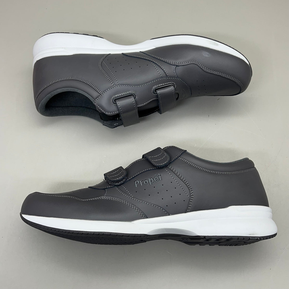 PROPET Lifewalker Strap Ortholite Walking Shoe Men's Sz 15 M(D) Dark Grey M3705
