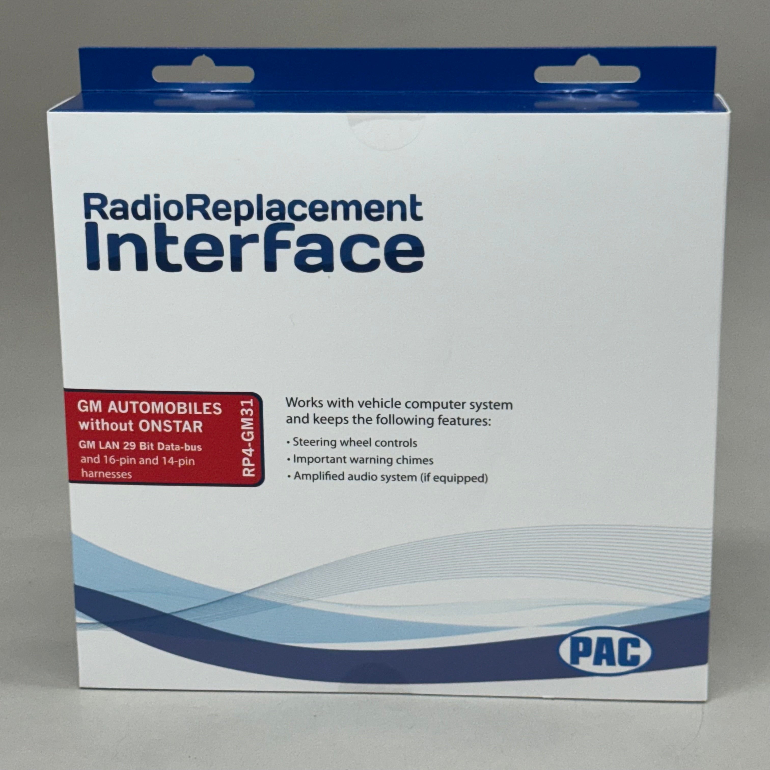 PAC Radio Replacement Interface SWC Interface Pre-Loaded 12Volt Mirco-B RP4-GM31