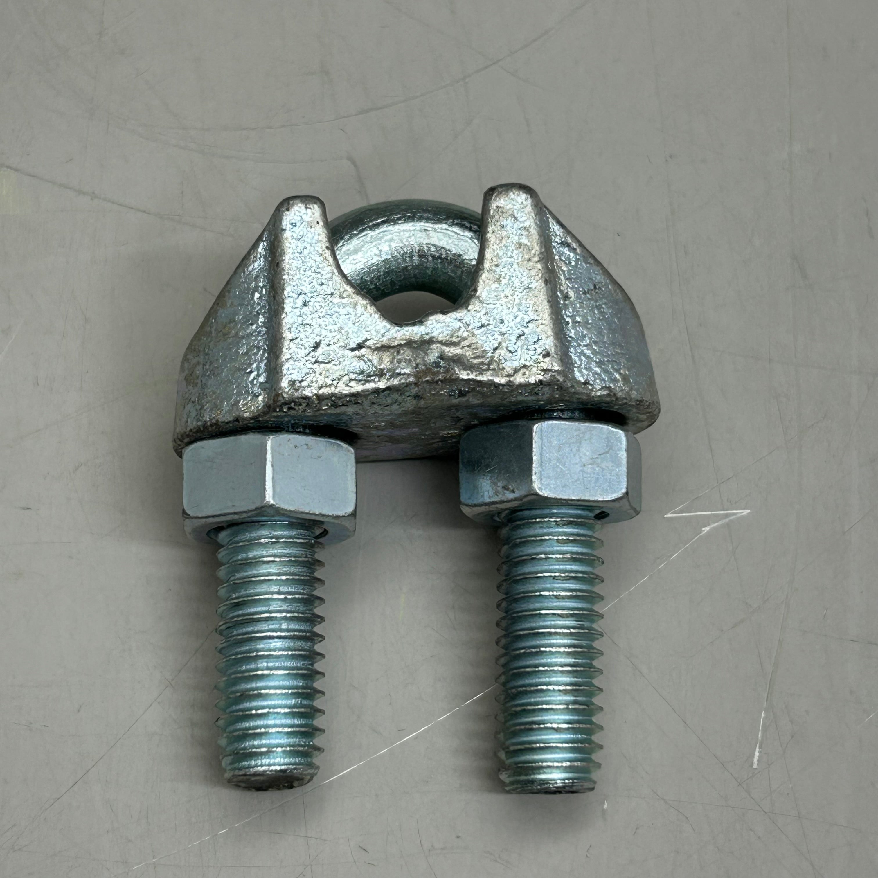 HANHUA (10 Pack) Stainless Steel Wire Rope Clip Cable Clamp 1/2" Chrome