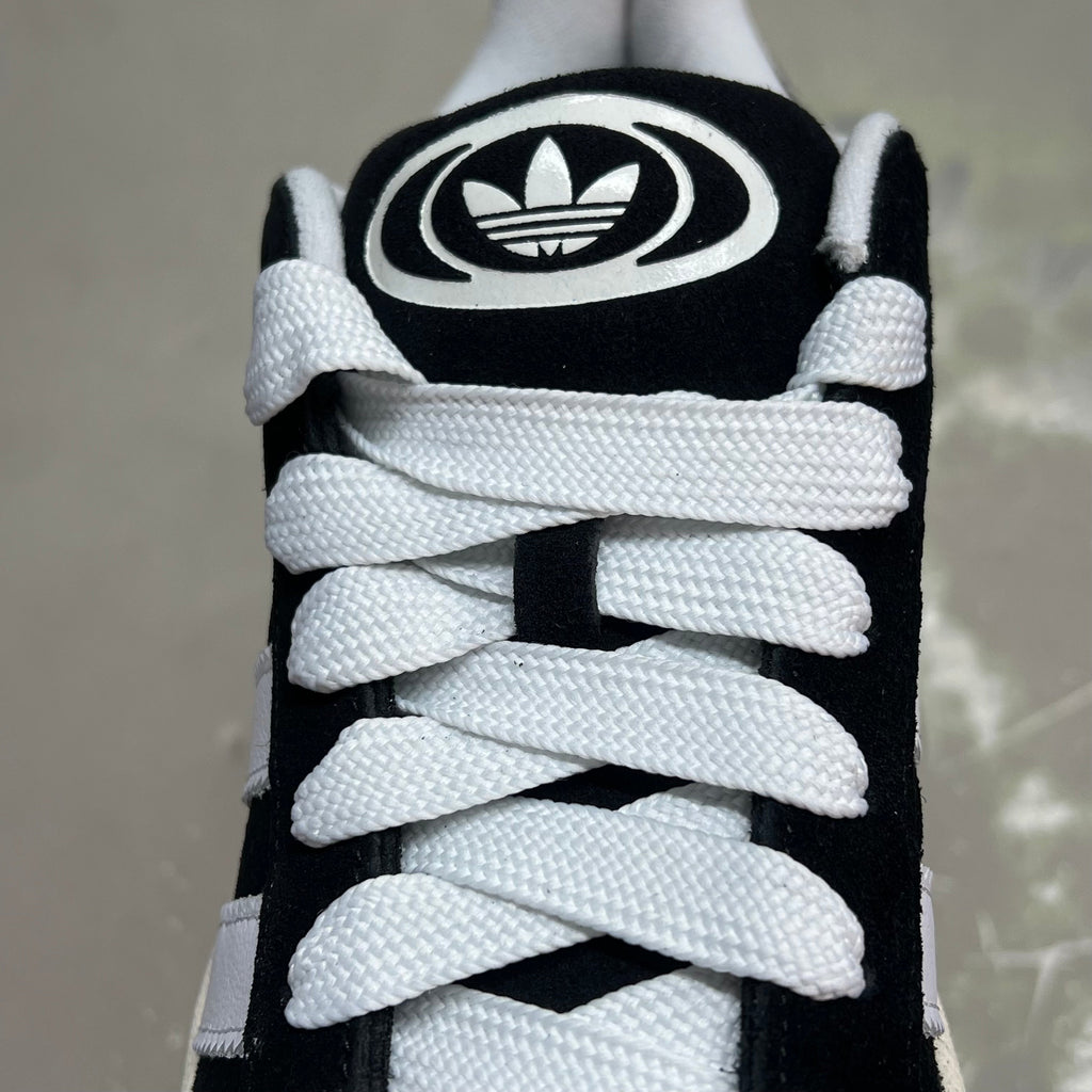 ADIDAS Campus 00s Fat Lace Sneaker Mens Sz 10.5 Black/Cloud White/Off White