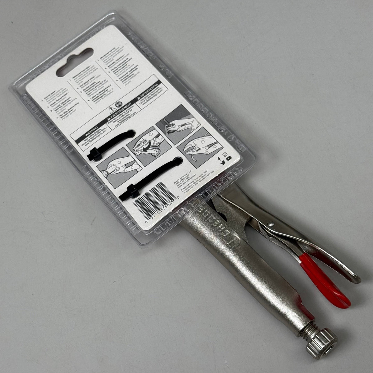 CRESCENT (New) 10" Curved Jaw Locking Pliers with Wire Cutter