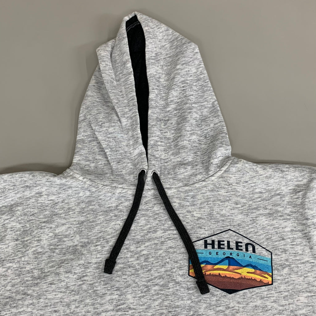LONEROCK Helen Georgia Tie Hoodie Sz 3XL White/Grey