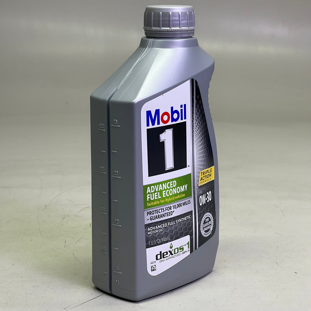 Z@ MOBIL 1 (6 PACK) Advanced Fuel Economy Full Synthetic Motor Oil 946 mL 0W-30 New, Box Condition Varies