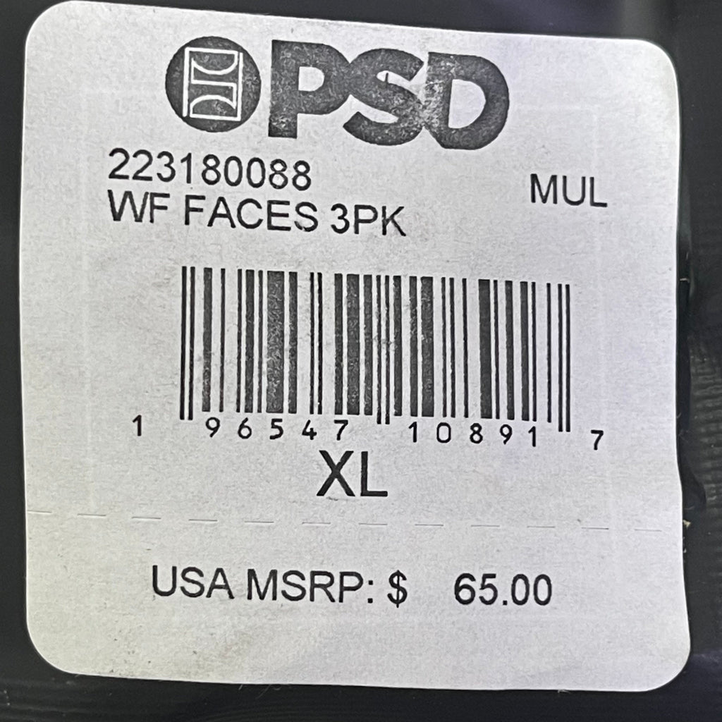 PSD (3 PACK) Warface Men's Boxer Briefs XL WF FACES