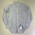 THOM BROWNE Embroidered Koi Fish Button Up Shirt Designer Sz 1  Blue (Pre-Owned)