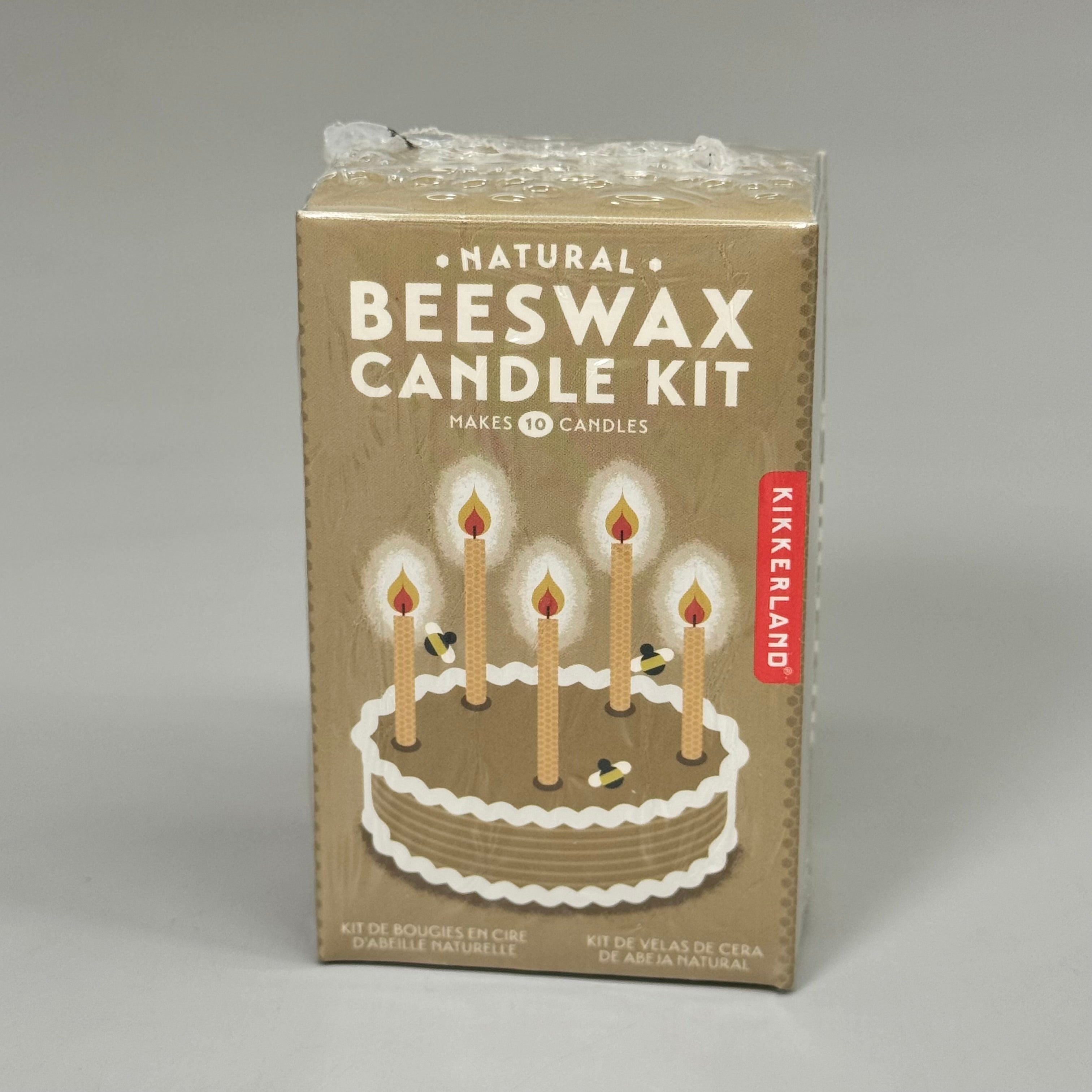 KIKKERLAND(6 PACK) Natural Beeswax Candle Kit Makes 10 Candles Per Package GG191