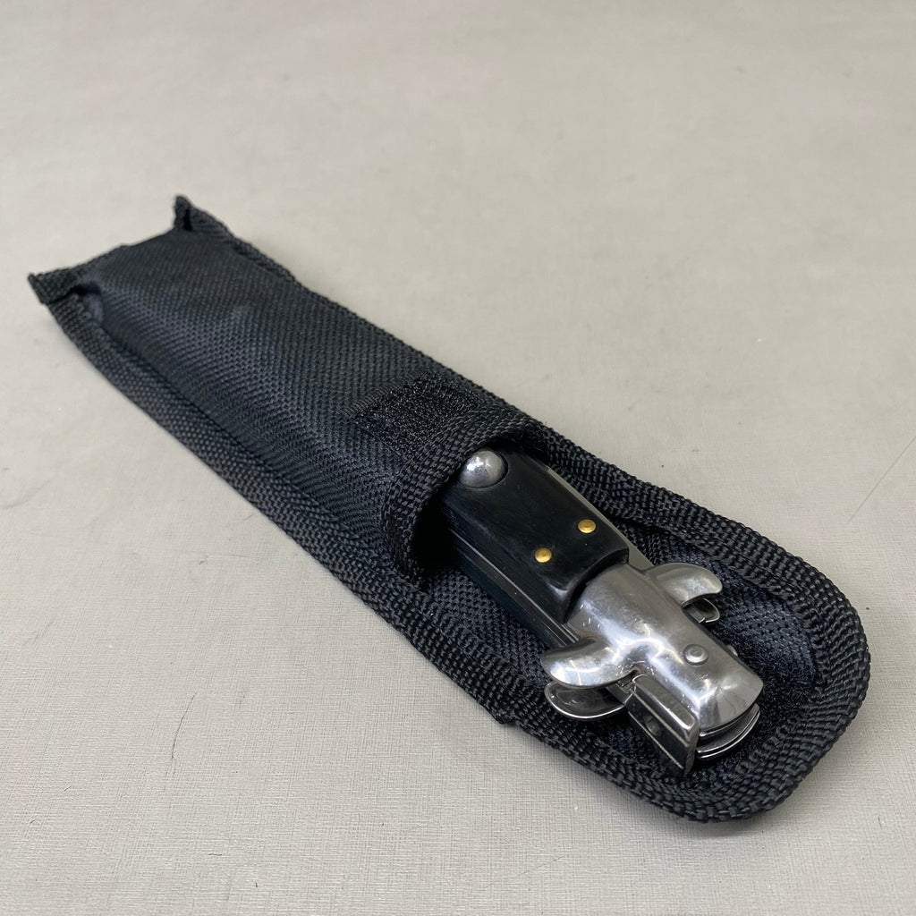 ZA@ ARMED FORCE TACTICAL Handcrafted OTF Pocket Knife  4" Blade 9" Overall Length Black ST-6CBK