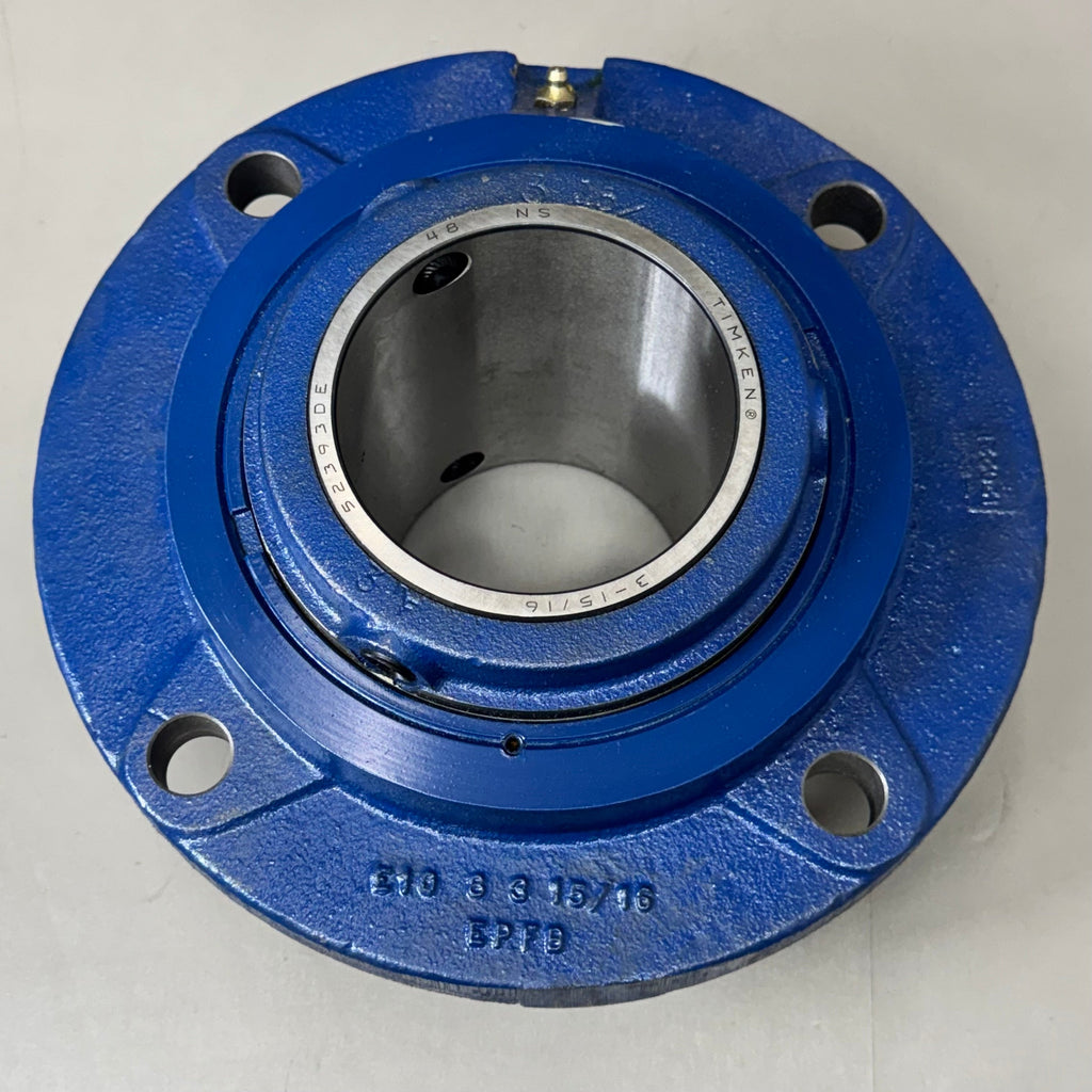 ROYERSFORD Type E Piloted Flange Bearings 3-15/16" Non-Extension Blue 20-06-0315