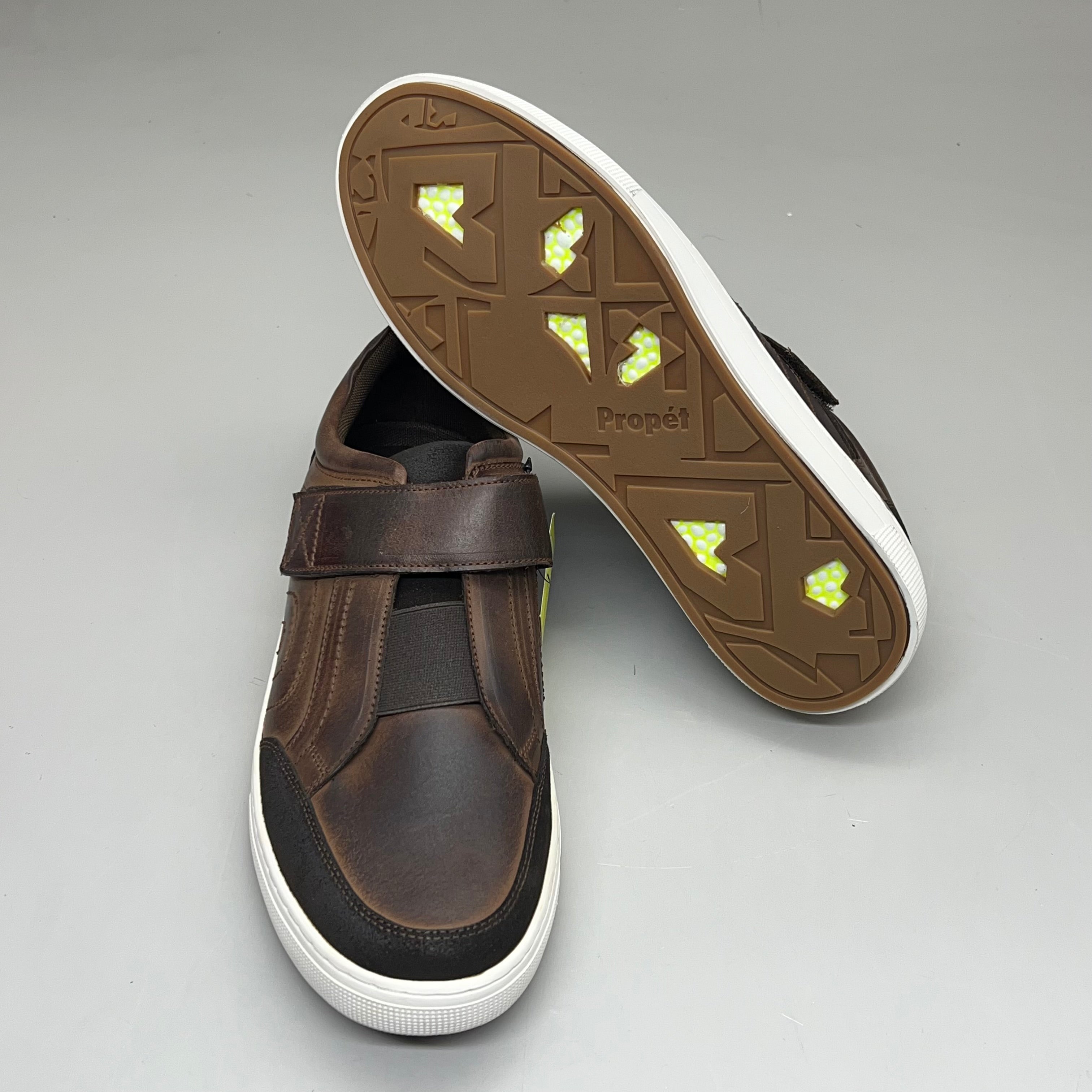 PROPET Kade Strap Sneaker Adjustable Diabetic Mens Sz 13 W(E) Chocolate MCA043L