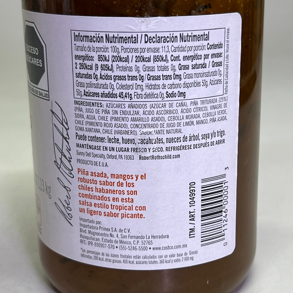 ROBERT ROTHSCHILD (2 PK 36 oz) Roasted Pineapple & Finishing Sauce BB 09/26