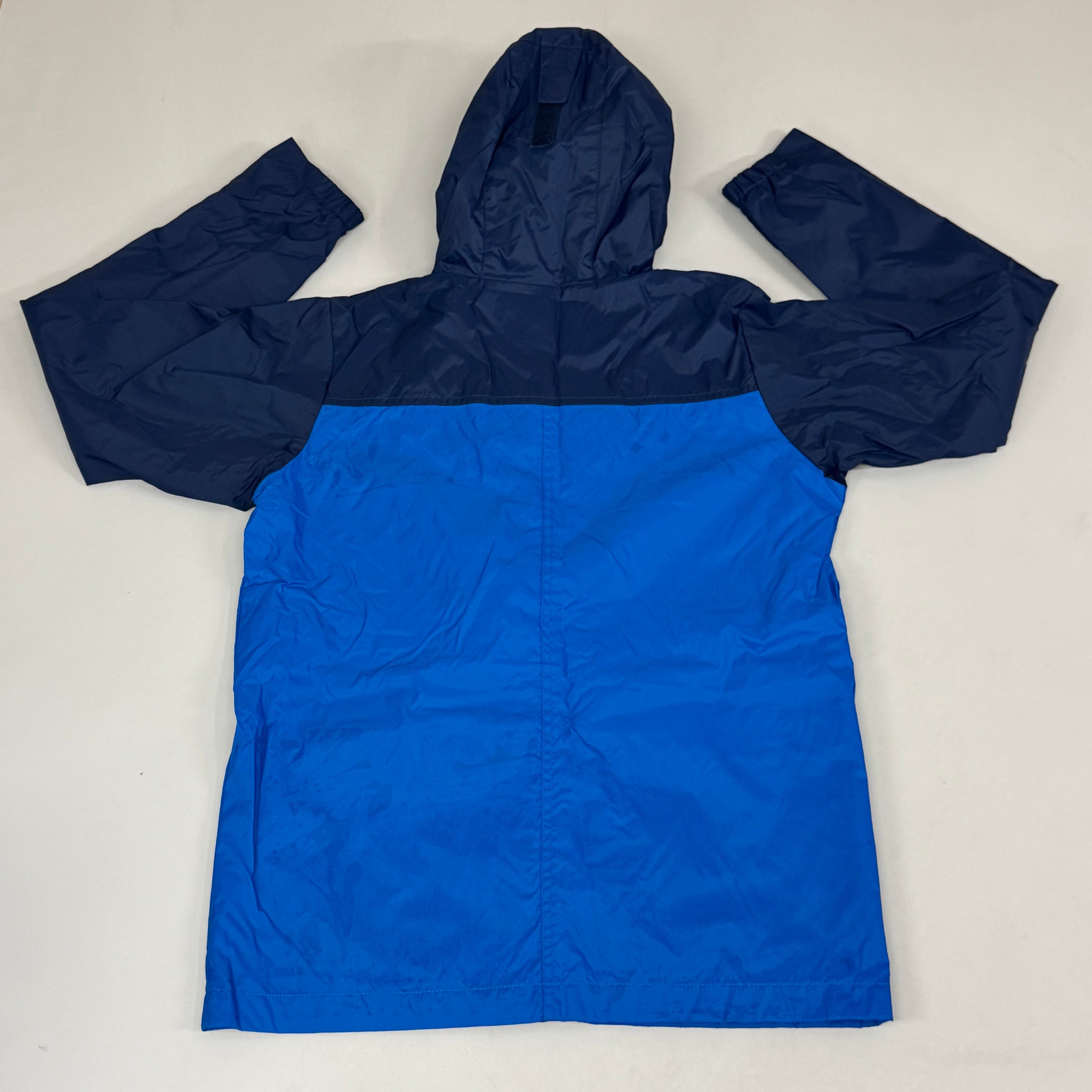 COLUMBIA Rain-Zilla Fleece Lined Jacket Youth Sz L Bright Indigo/Navy New No Tags