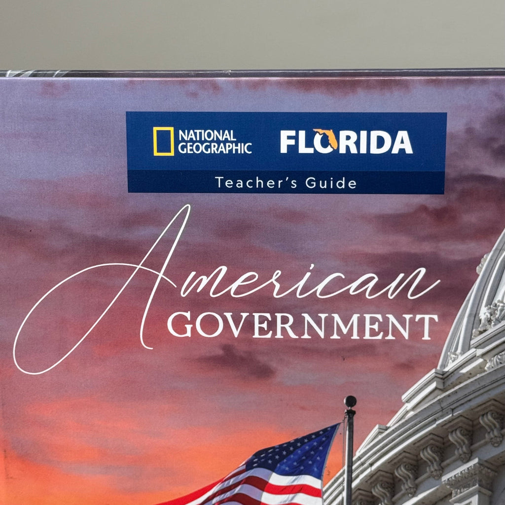 NATIONAL GEOGRAPHIC Teacher Guide American Government 2024 Florida Ed Hardcover