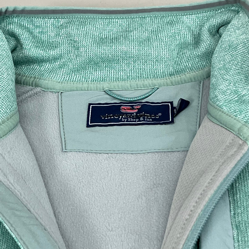 VINEYARD VINES Martha's Vineyard Men's Teal Green Half Zip Pullover Sz-M