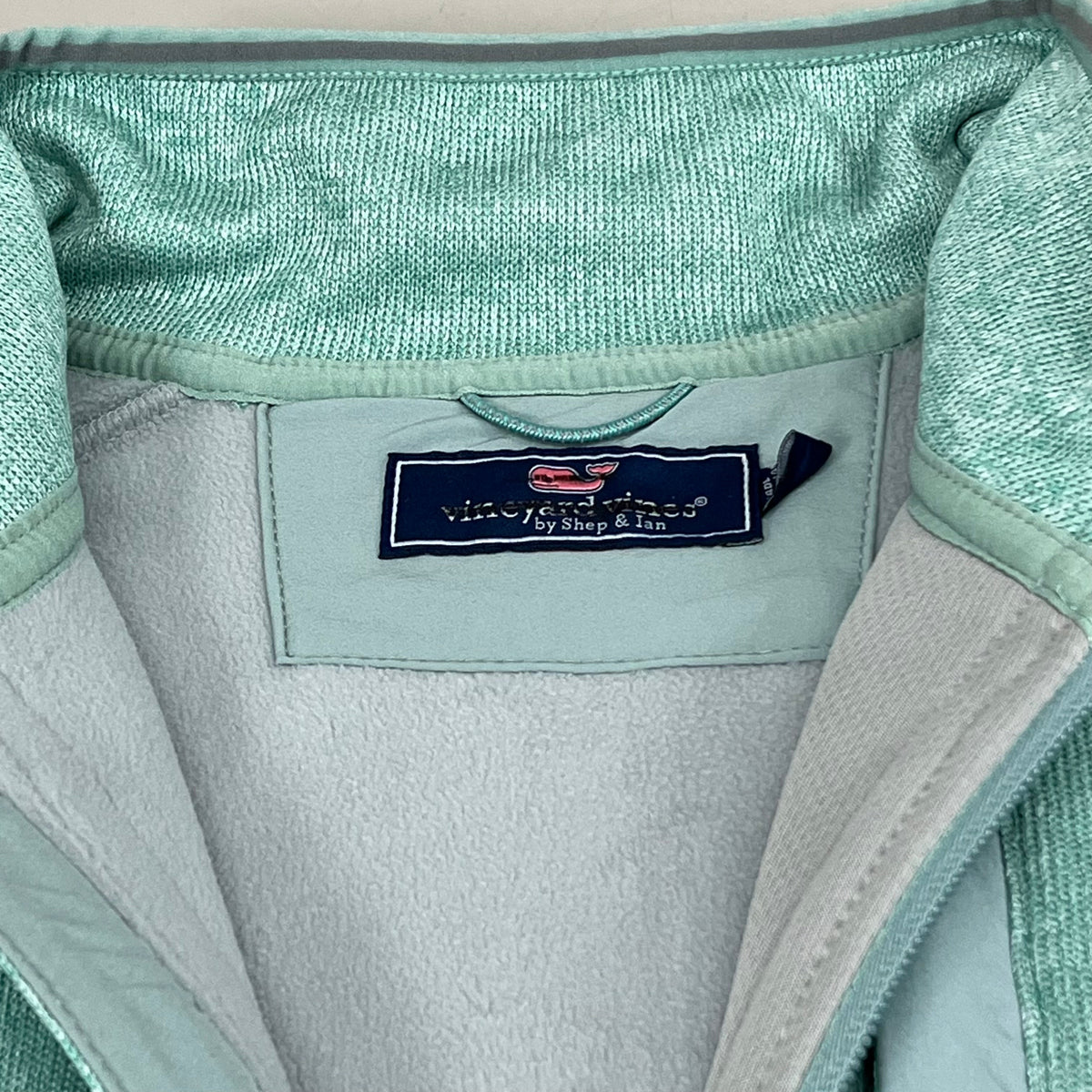 VINEYARD VINES Martha's Vineyard Men's Teal Green Half Zip Pullover Sz-M