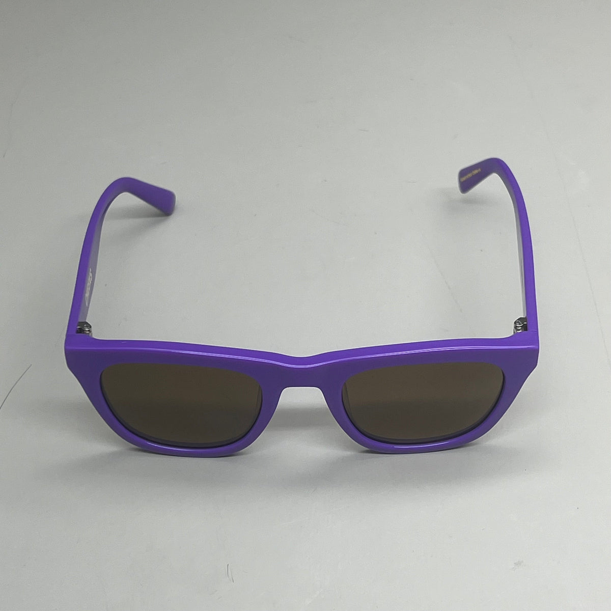 FRIDA MAE CHEEK Clemente Square Polarized Lens Sunglasses Purple SUN-SQUARE-PUR AS-IS