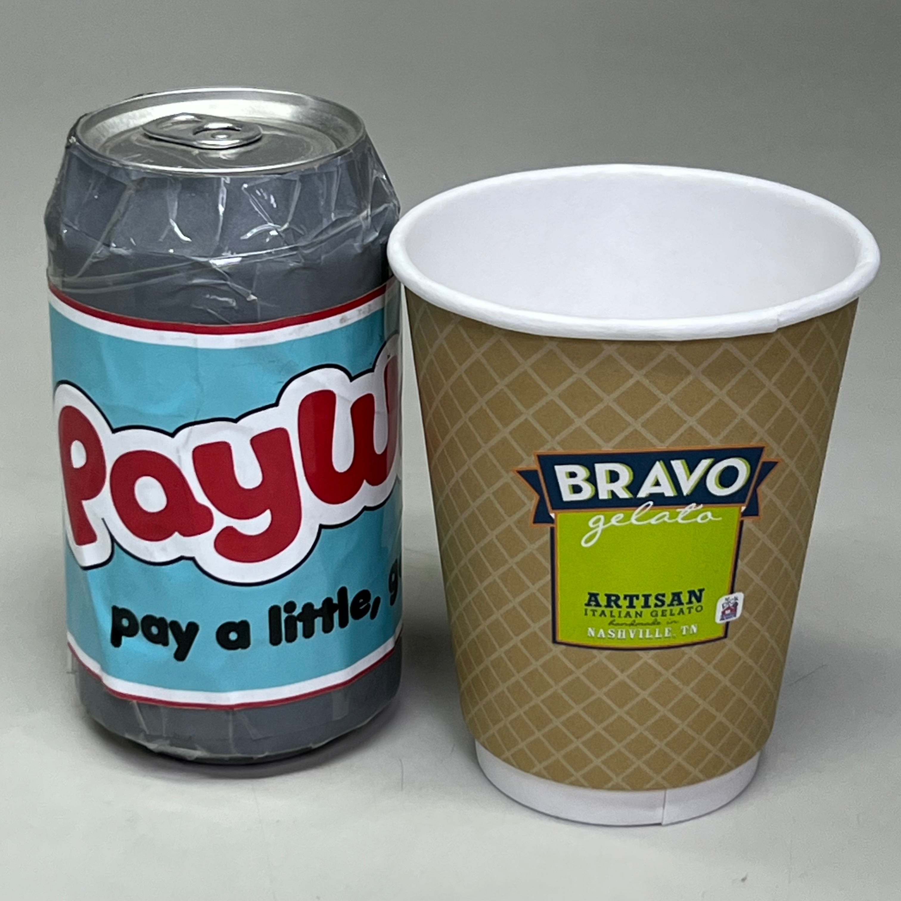 BRAVO (500 Cups) 12oz Double Wall Recycled Paper Cup Brown 511576