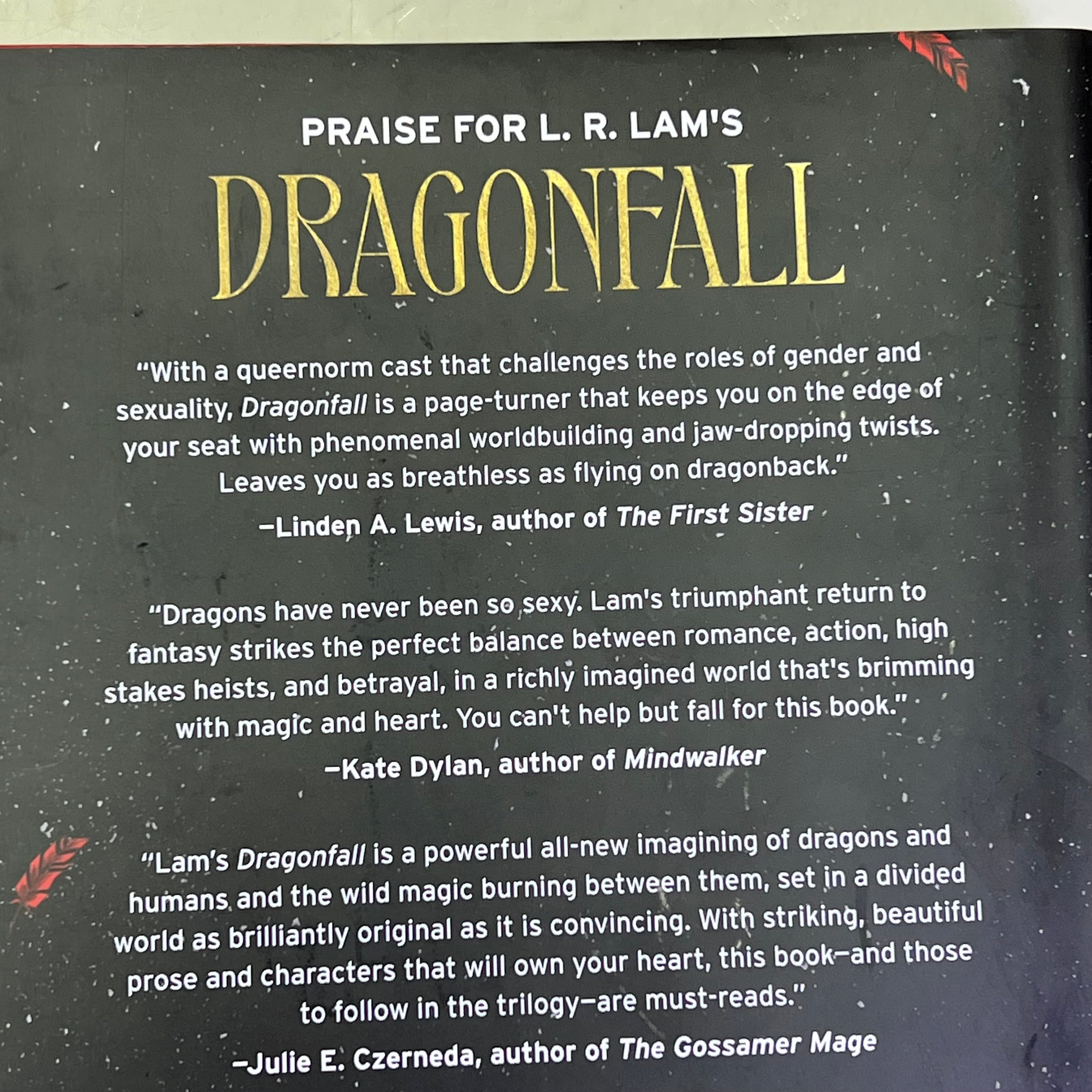 DRAGON FALL Fantasy Book 1 Of 2 Dragon Scales By L. R. Lam Hardback Book