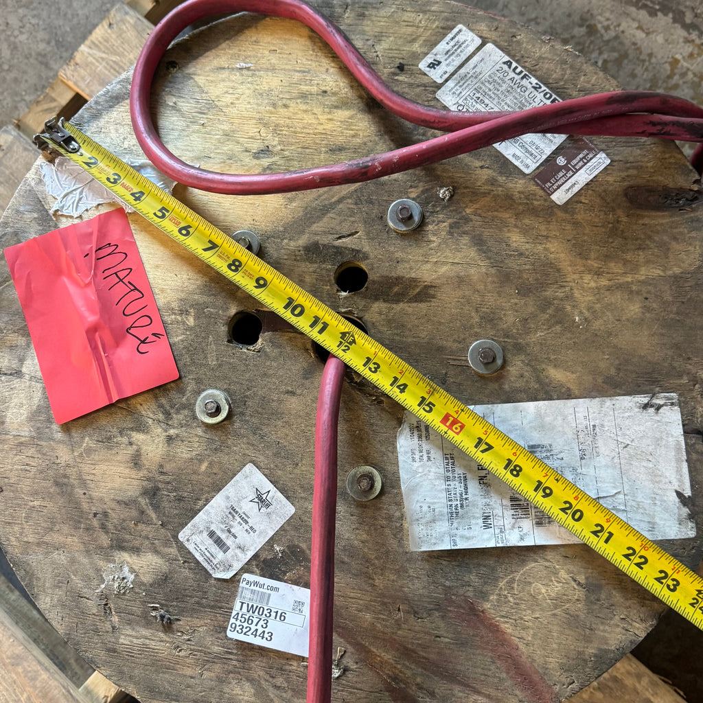 POLAR WIRE PRODUCTS Arctic Ultraflex Battery Cable Sz 1000' L , Red AUF-2/0RED