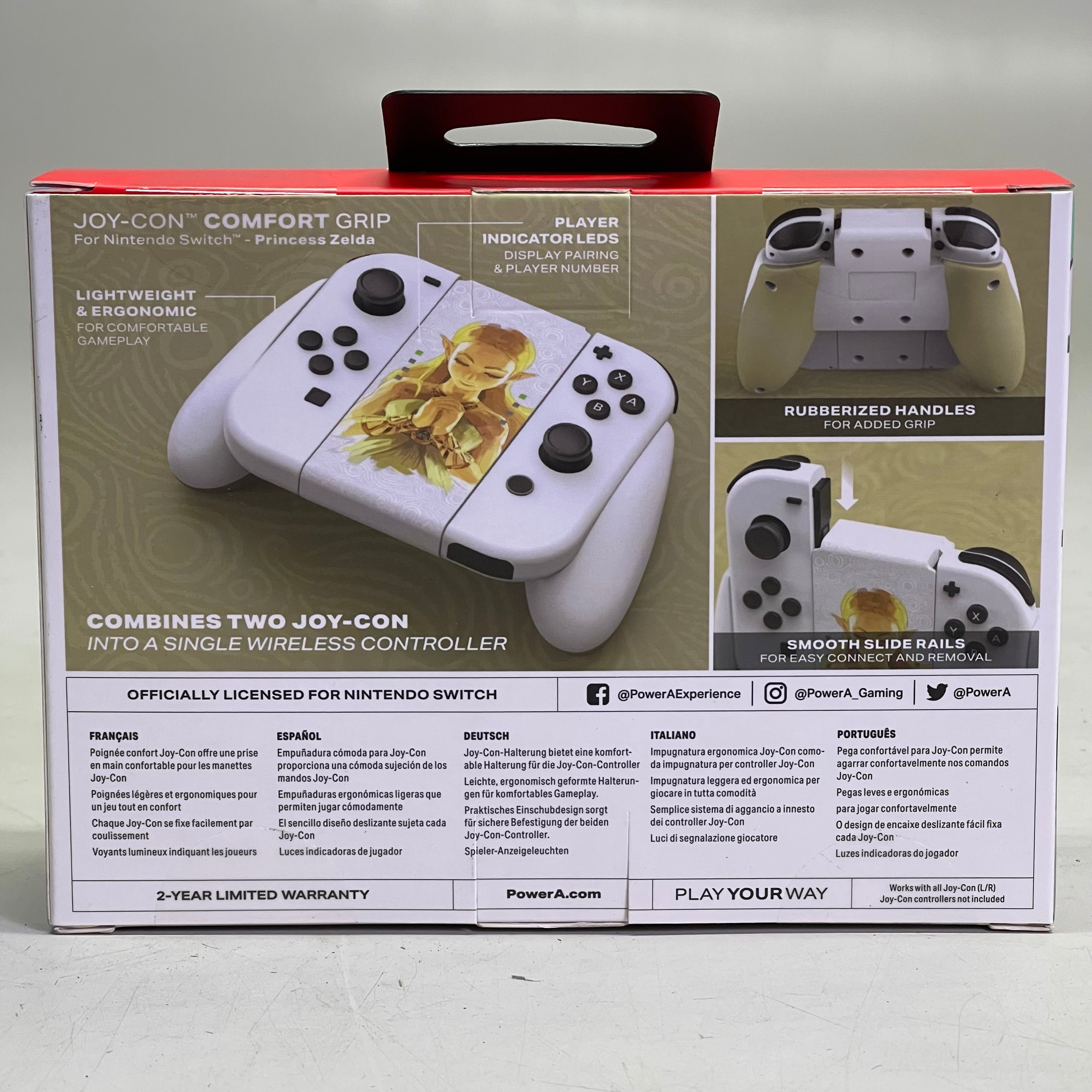 NINTENDO Joy-Con Comfort Grip ONLY Legend Of Zelda Authentic White NSAC0059-01