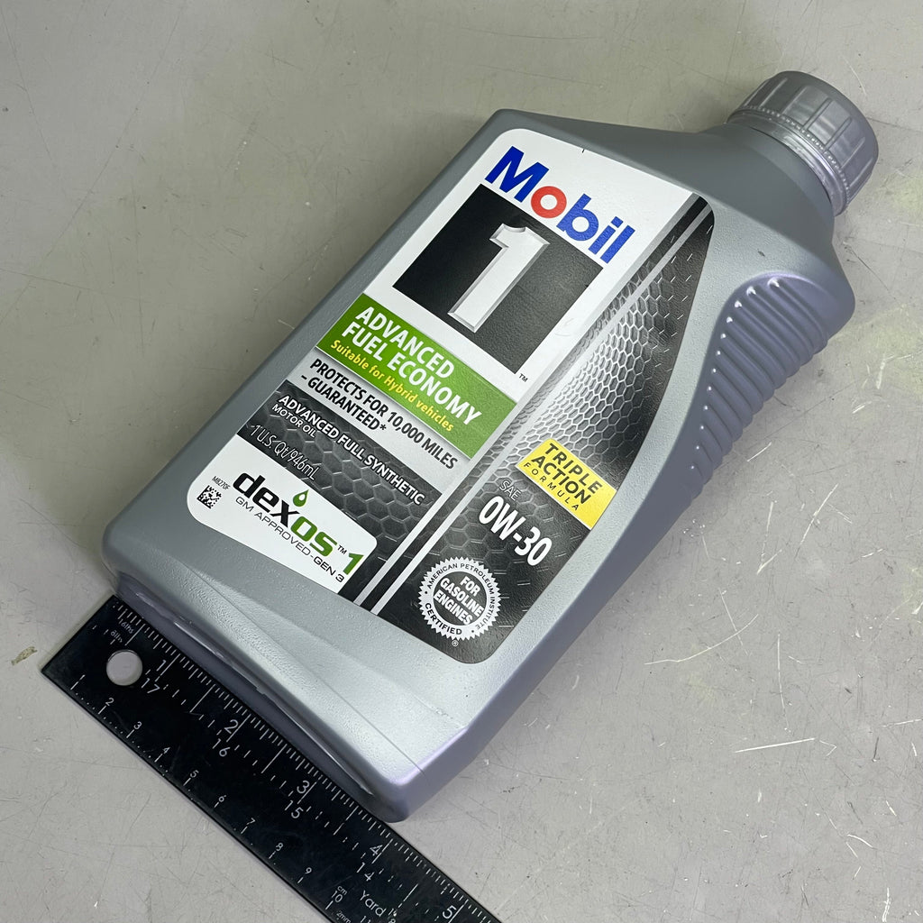 Z@ MOBIL 1 (6 PACK) Advanced Fuel Economy Full Synthetic Motor Oil 946 mL 0W-30 New, Box Condition Varies