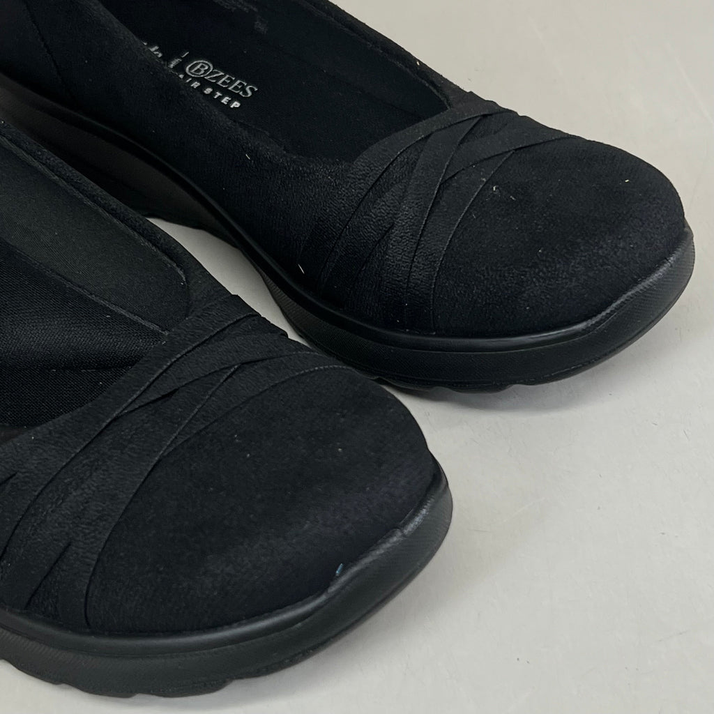 LIFESTRIDE Bzees Air Step Ballet Shoes Goody Women's 6 medium Black